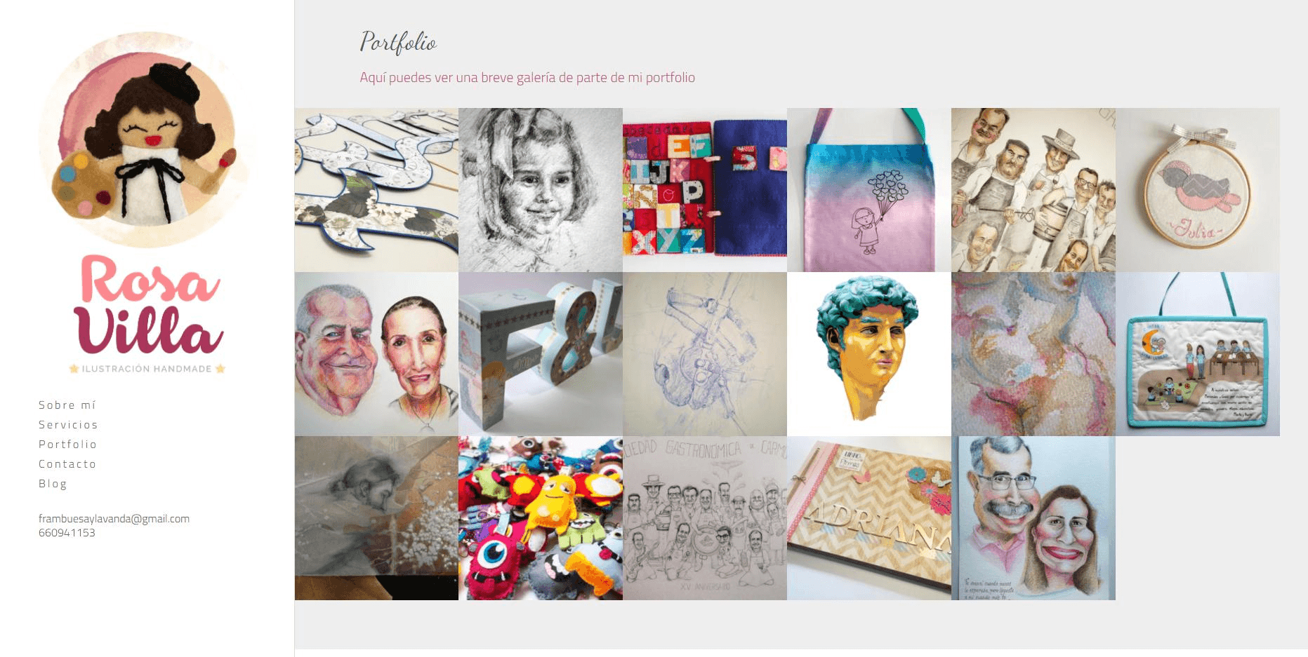 作品集サイトの例 作品集サイトの例